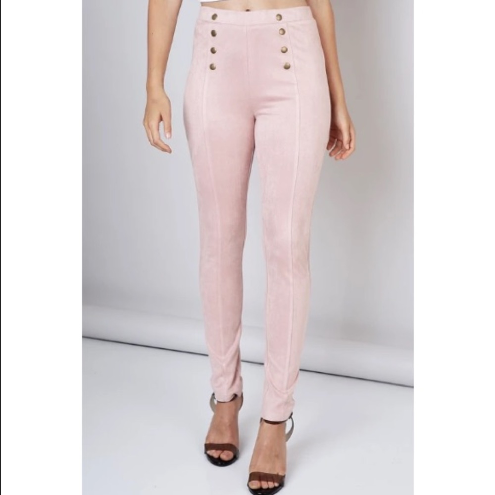 Faux Suede Skinny Pants/Leggings